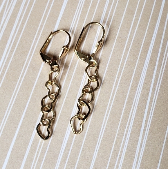 HEART dangle earrings - Picture 3 of 6